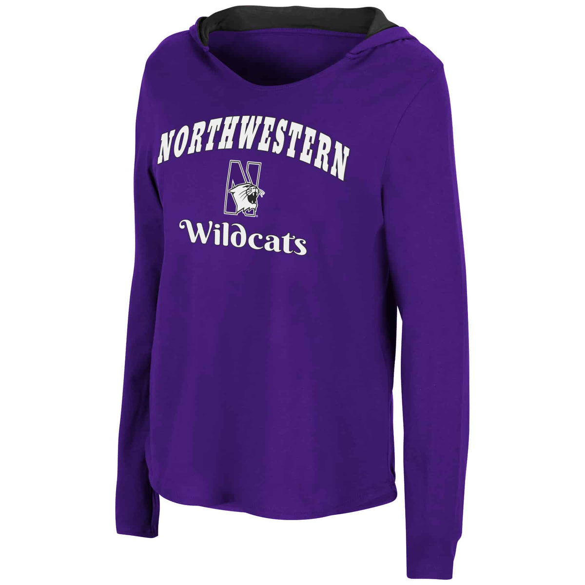 Northwestern University Wildcats Colosseum Women's Catalina Hooded L/S Tee