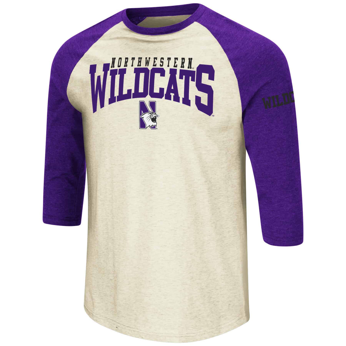 Northwestern University Wildcats Colosseum Men's Snake Juice Baseball Tee
