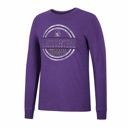 Northwestern University Wildcats Colosseum Men's Webb L/S Tee