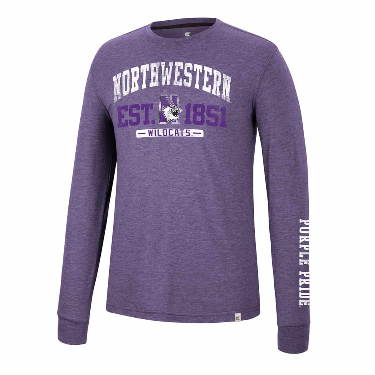 Northwestern University Wildcats Colosseum Men's Zen Philosopher L/S Tee