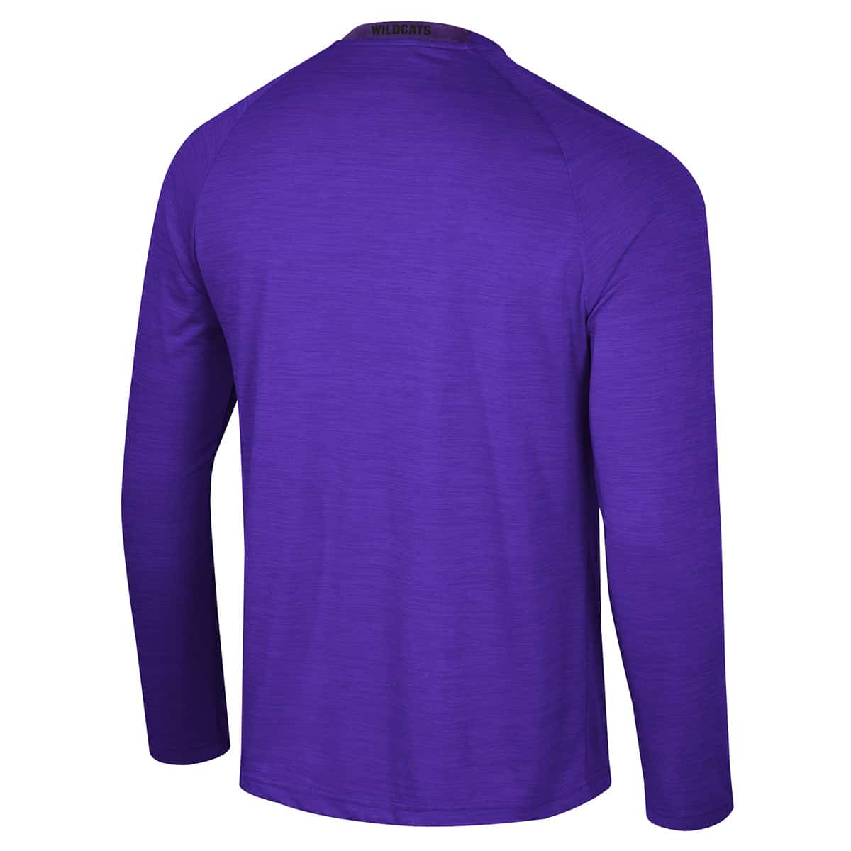 Northwestern University Wildcats Colosseum Men's Langmore Purple L/S Raglan Tee-Back