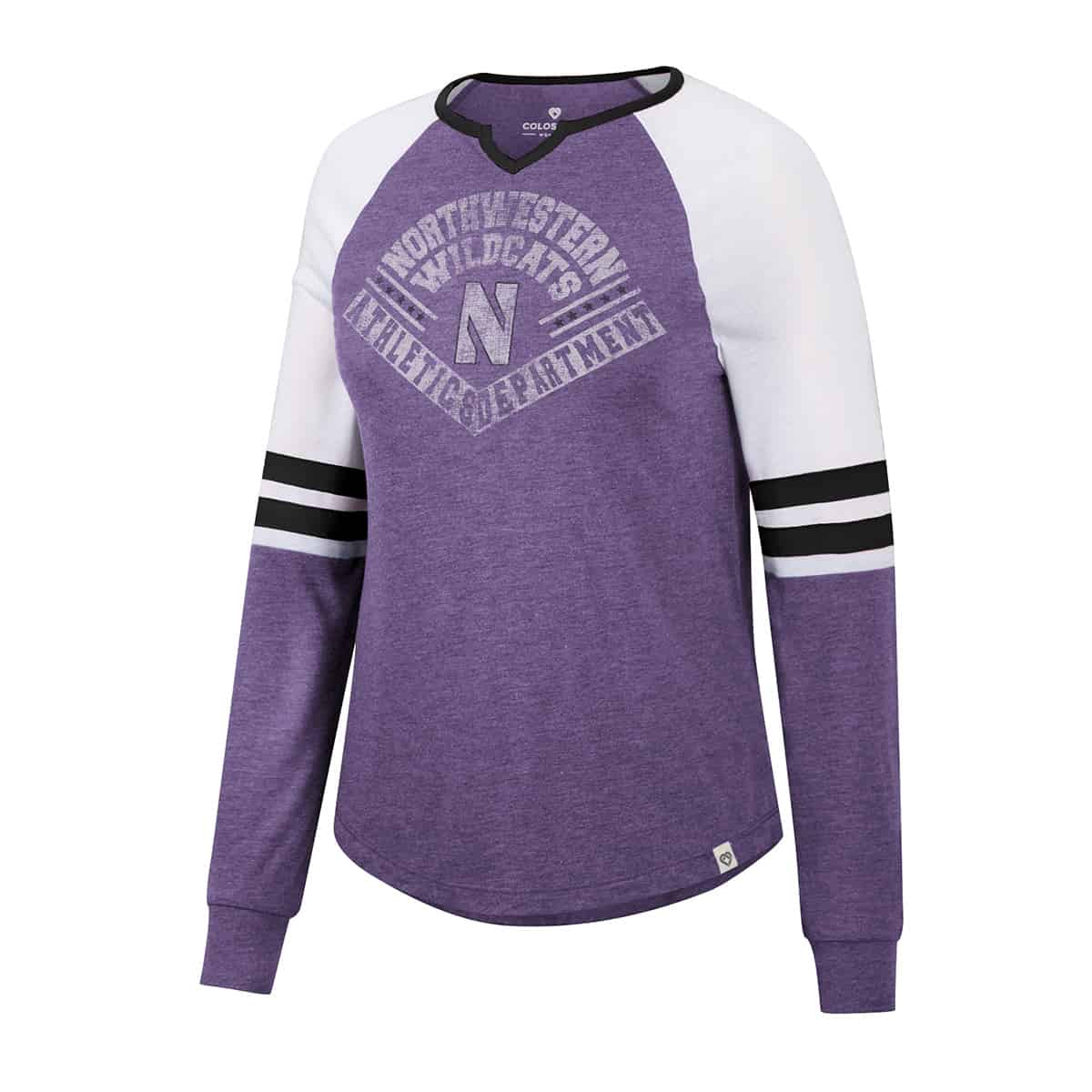 Northwestern University Wildcats Colosseum Ladies Priestly L/S Tee