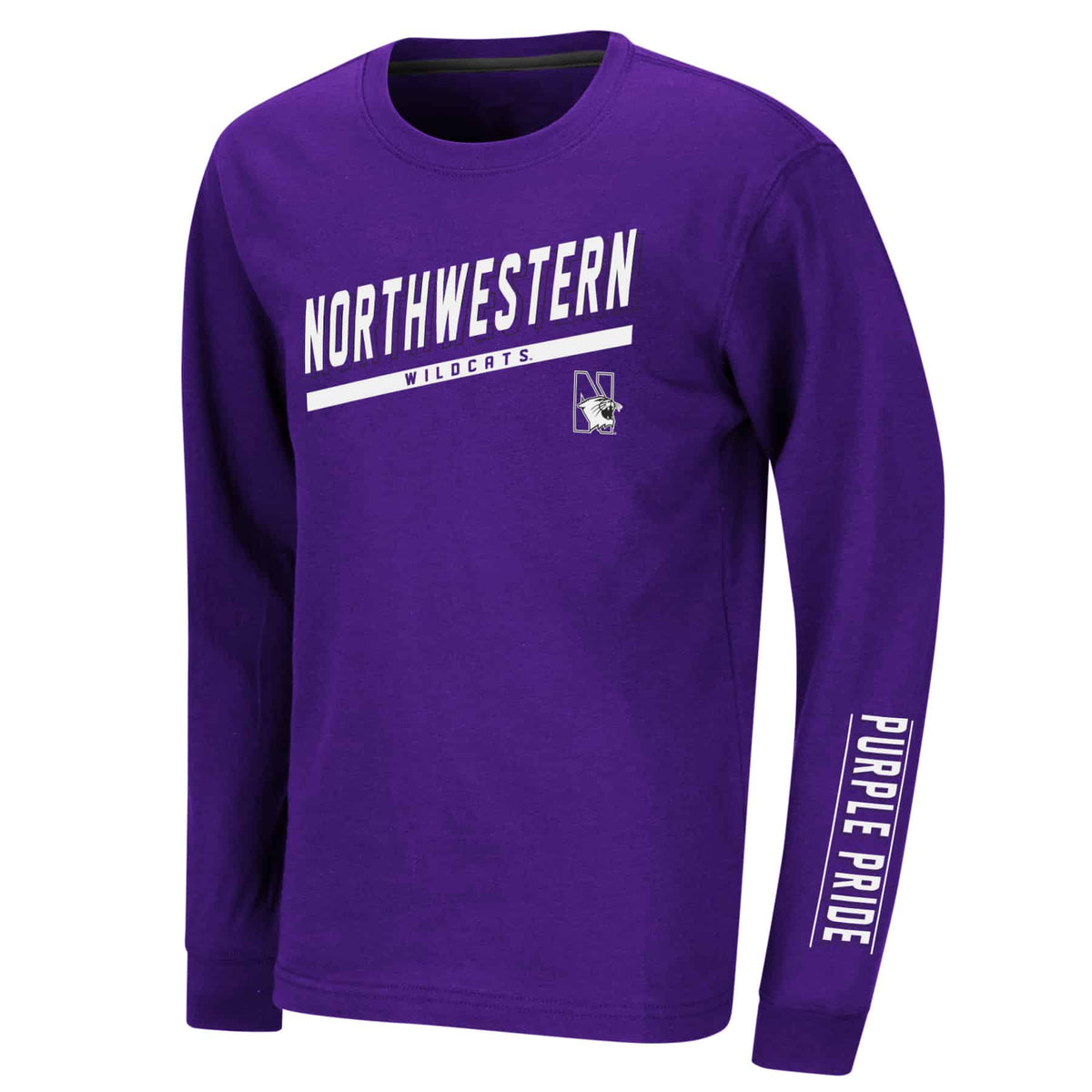Northwestern University Wildcats Colosseum Youth Rockhead L/S Tee