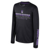 Northwestern University Wildcats Colosseum Youth Armada Black L/S Tee