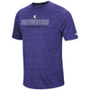 Northwestern University Wildcats Colosseum Men's Purple The Line Up S/S T-Shirt with N-Cat Design