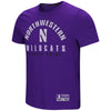 Northwestern University Wildcats Colosseum Men's Purple Rah Rah Rah S/S T-Shirt with Stylized N Design