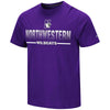 Northwestern University Wildcats Colosseum Men's Purple Eagleton S/S Tee -Front