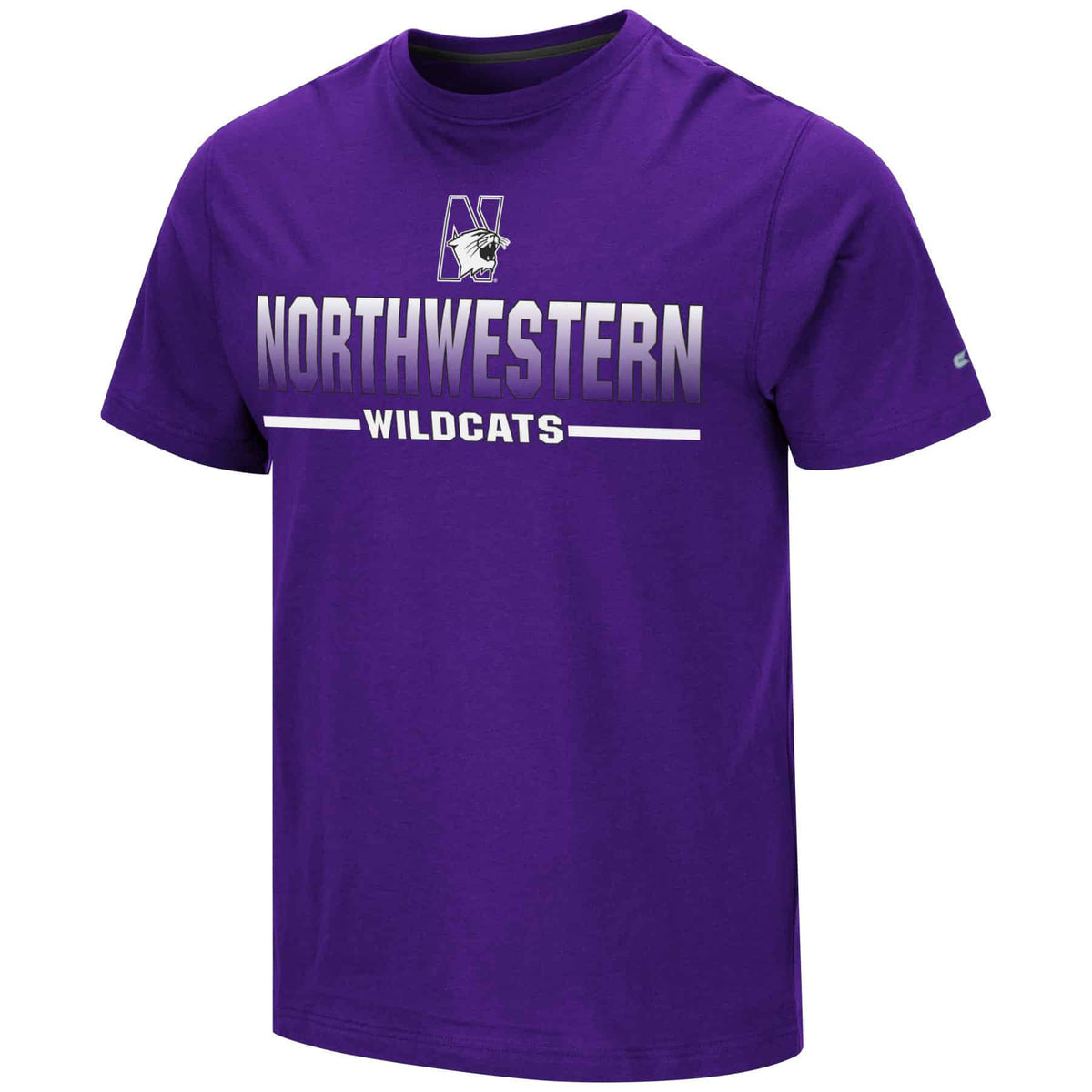 Northwestern University Wildcats Colosseum Men's Purple Eagleton S/S Tee -Front