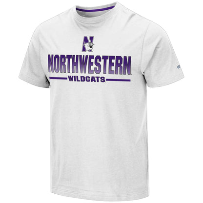 Northwestern University Wildcats Colosseum Men's White Eagleton S/S Tee