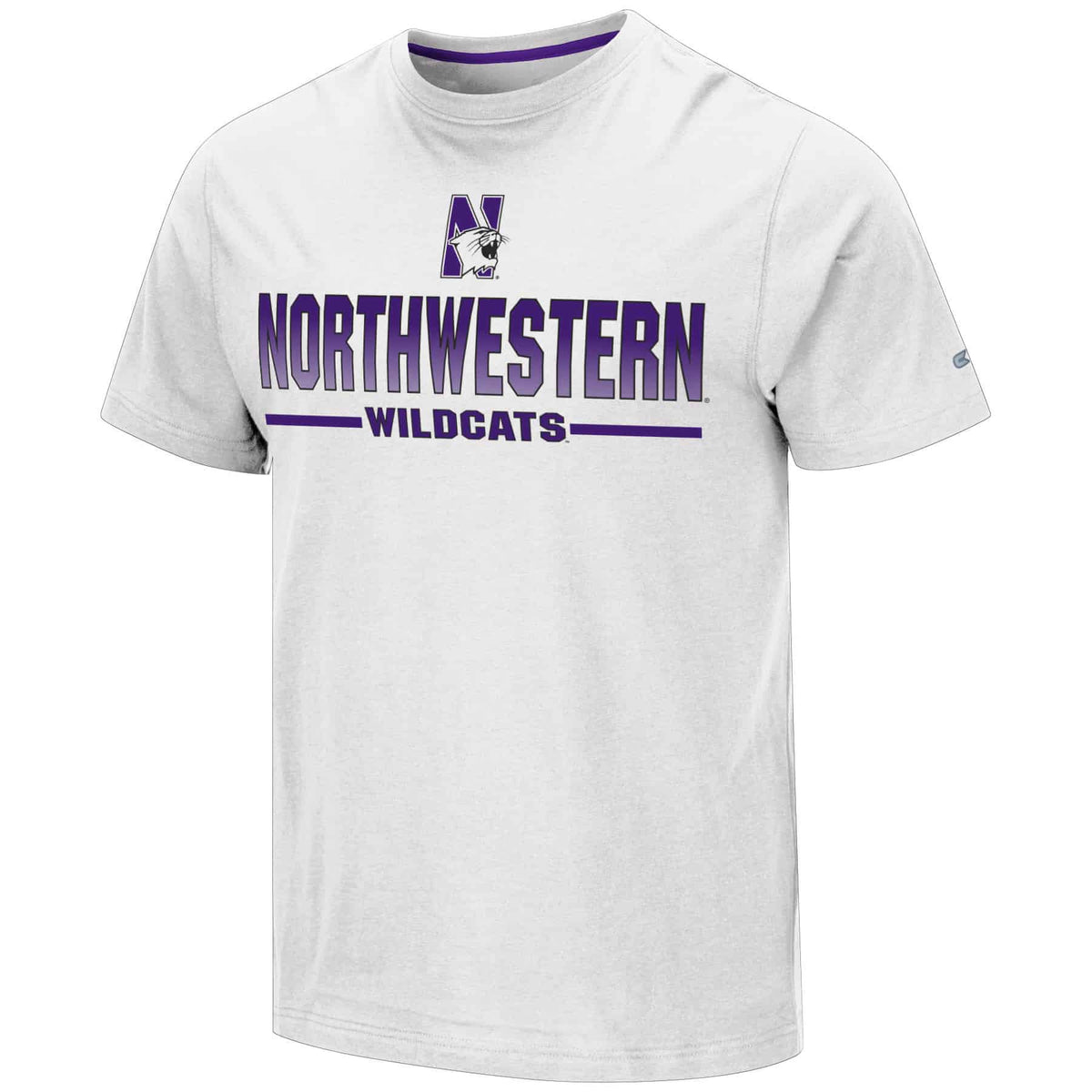 Northwestern University Wildcats Colosseum Men's White Eagleton S/S Tee