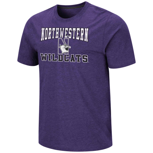 Northwestern University Wildcats Colosseum Men's Purple Swanson S/S Tee
