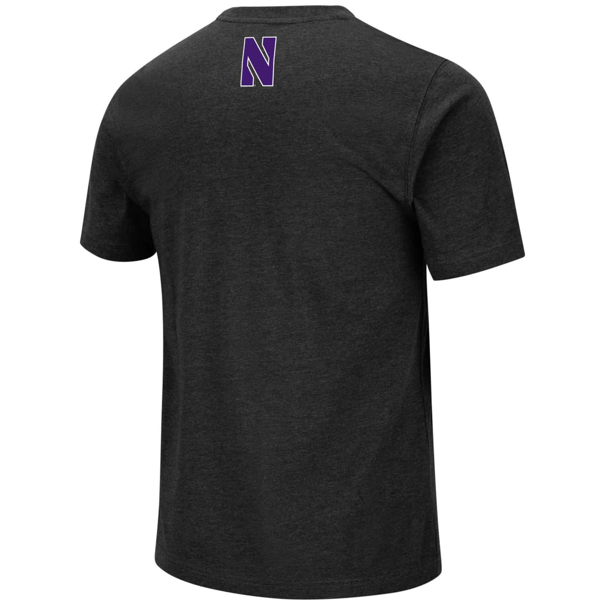 Northwestern University Wildcats Colosseum Men's Black Swanson S/S Tee-Back