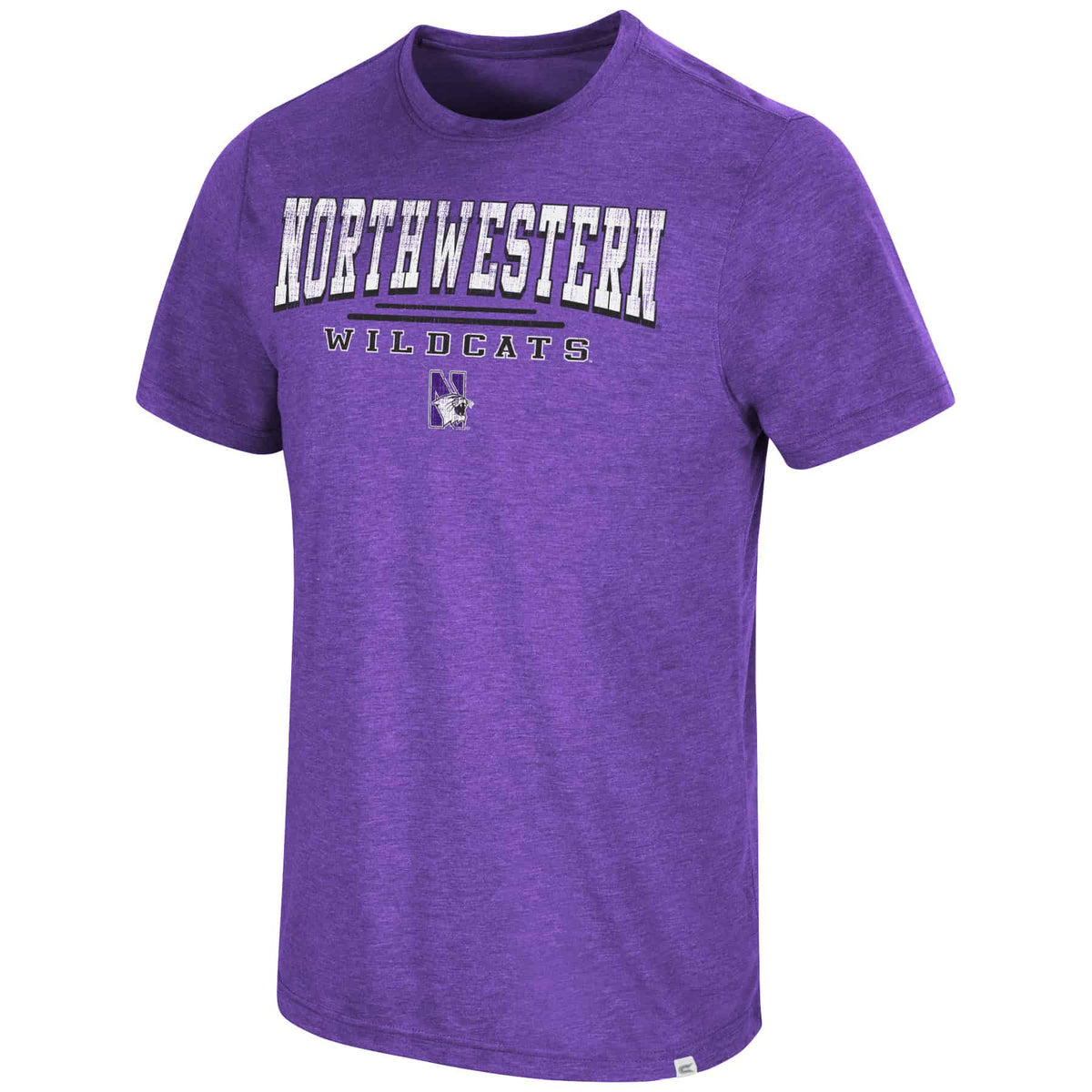 Northwestern University Wildcats Colosseum Men's Purple Slacker S/S Tee