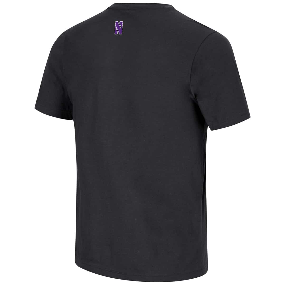 Northwestern University Wildcats Colosseum Men's Black Hungus S/S Tee-Back Side