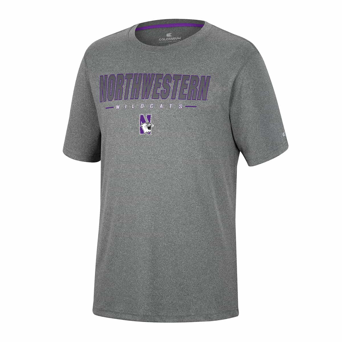 Northwestern University Wildcats Colosseum Men's High Pressure S/S Tee