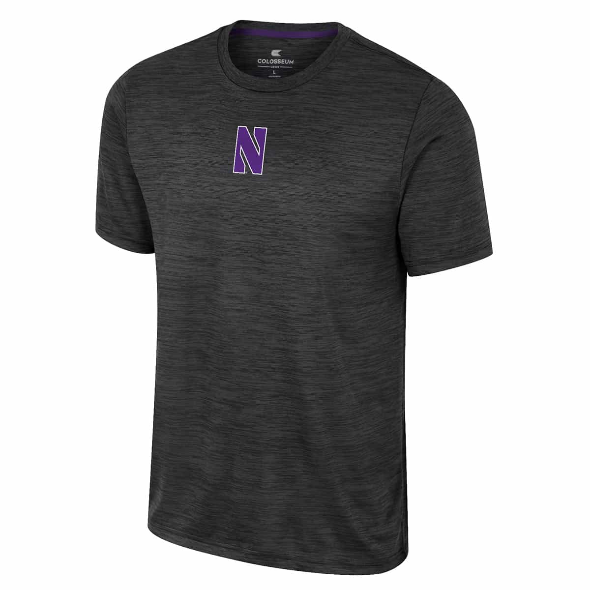 Northwestern University Wildcats Colosseum Men's Black Positraction S/S Tee