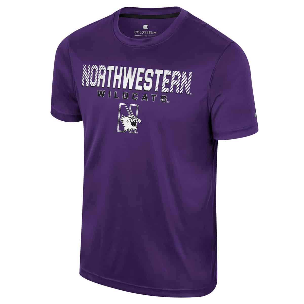 Northwestern University Wildcats Colosseum Men's Purple Stan S/S Tee