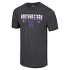 Northwestern University Wildcats Colosseum Men's Black Ticking Like This S/S Tee
