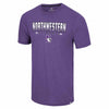 Northwestern University Wildcats Colosseum Men's Purple Ticking Like This S/S Tee