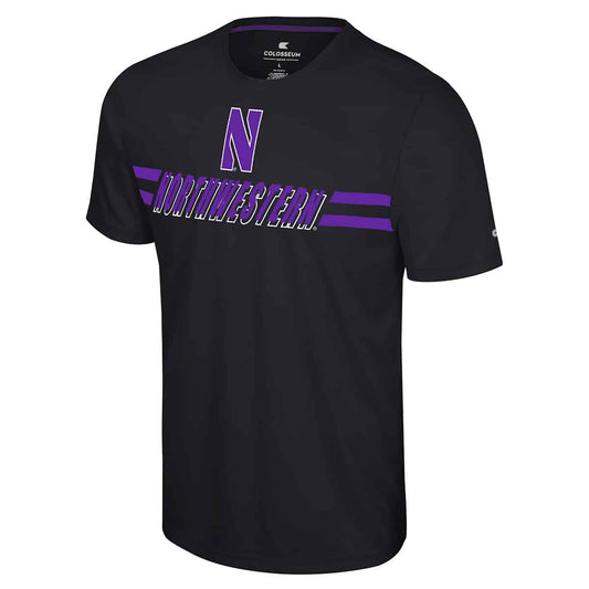 Northwestern University Wildcats Colosseum Men's Hydraulic Press S/S Tee