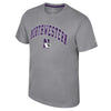 Northwestern University Wildcats Colosseum Men's Snell Gray S/S Poly Tee