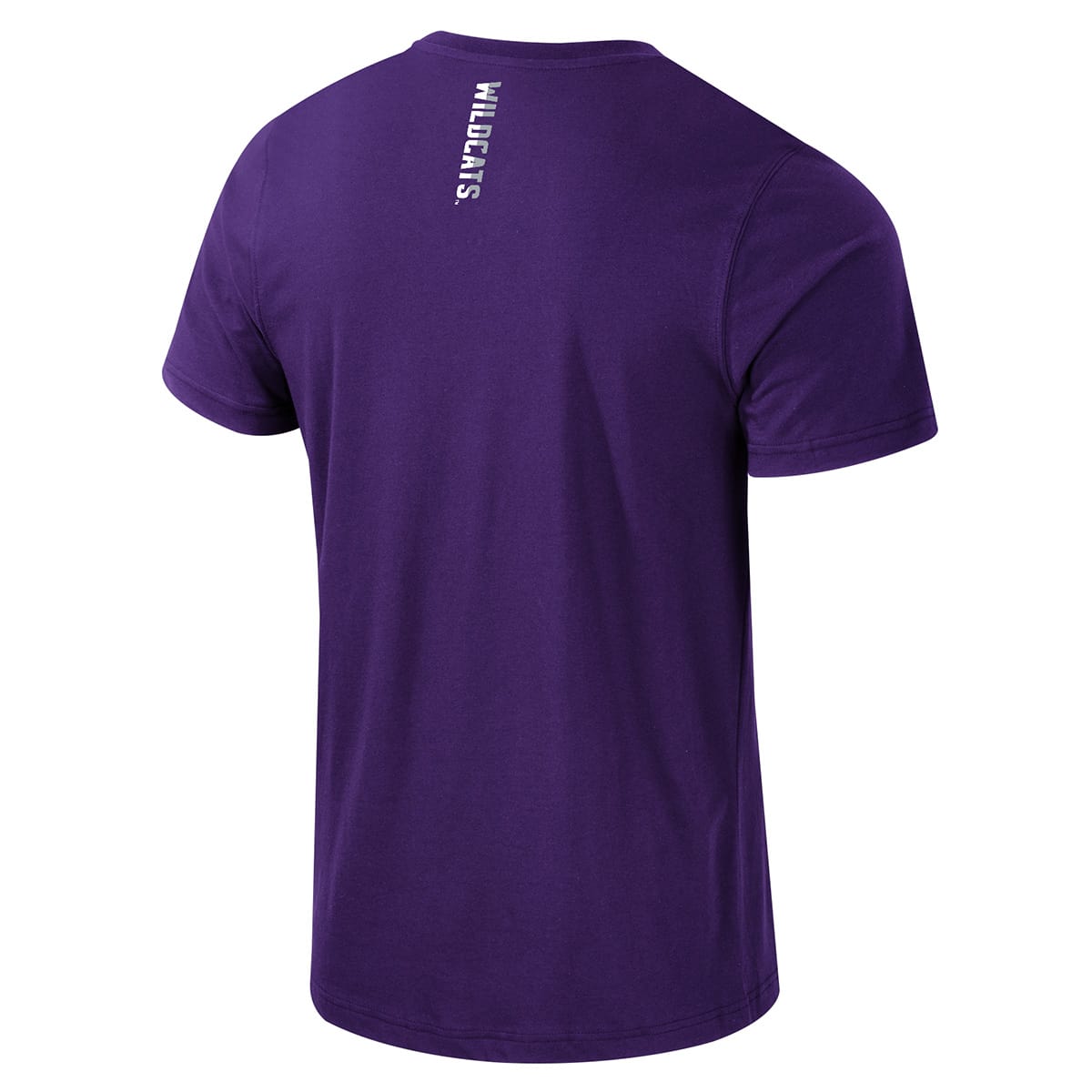 Northwestern University Wildcats Colosseum Men's Russ Purple S/S Active Blend Tee -Back