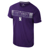 Northwestern University Wildcats Colosseum Men's Russ Purple S/S Active Blend Tee