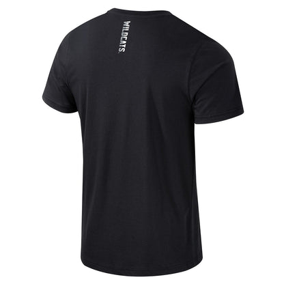 Northwestern University Wildcats Colosseum Men's Russ Black S/S Active Blend Tee -Back