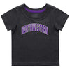 Northwestern University Wildcats Colosseum Infant Boys Black S/S T-Shirt with Arched Northwestern Design