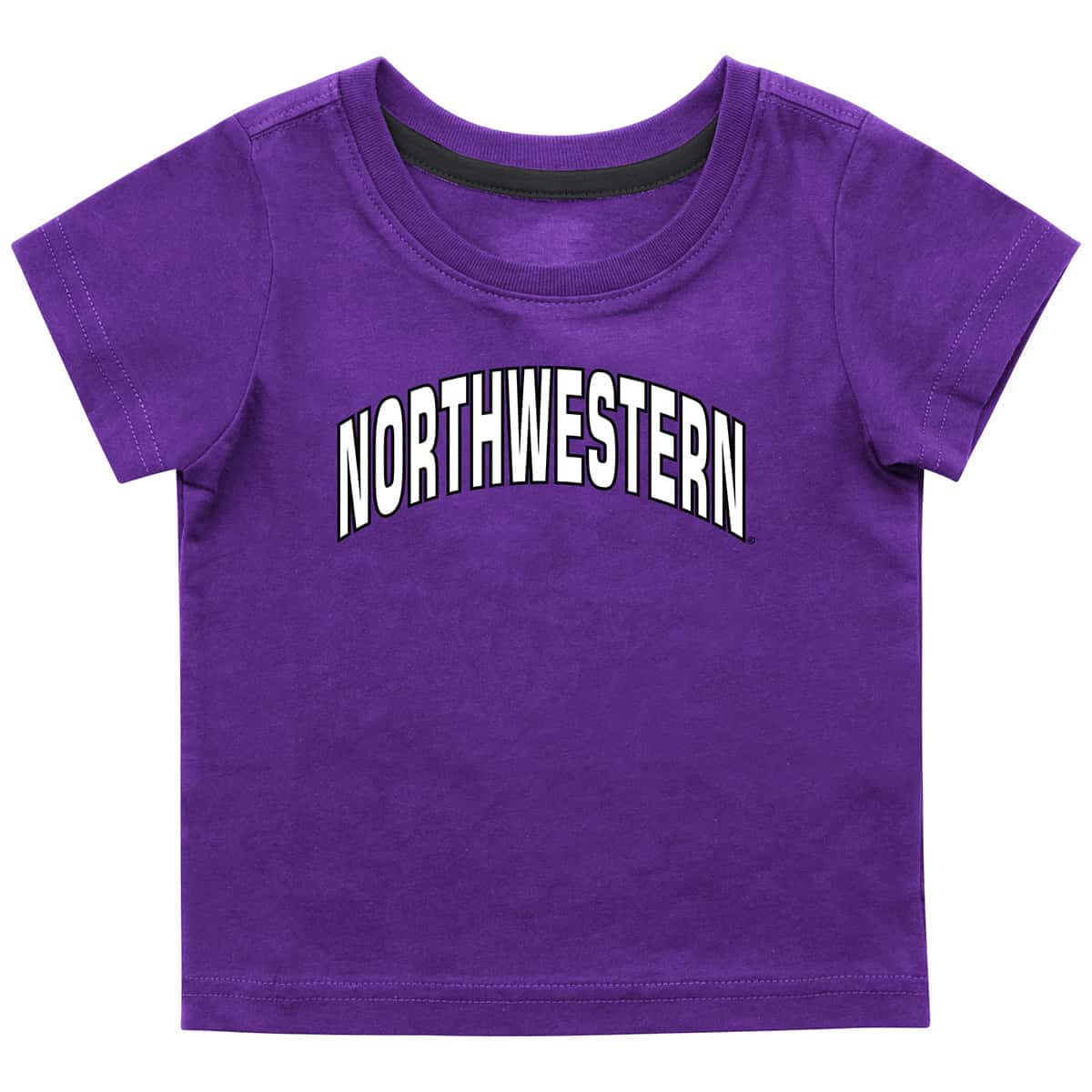 Northwestern University Wildcats Colosseum Infant Boys Purple S/S T-Shirt with Arched Northwestern Design