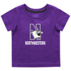 Northwestern University Wildcats Colosseum Infant Boys Purple S/S T-Shirt with N-Cat Over Northwestern