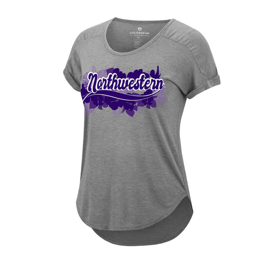 Northwestern University Wildcats Colosseum Ladie's Pine Needles Knit Top