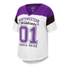 Northwestern University Wildcats Colosseum Ladies Miranda Oversize S/S Tee