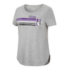 Northwestern University Wildcats Colosseum Ladies Eat Carbs S/S Scoop Neck Tee