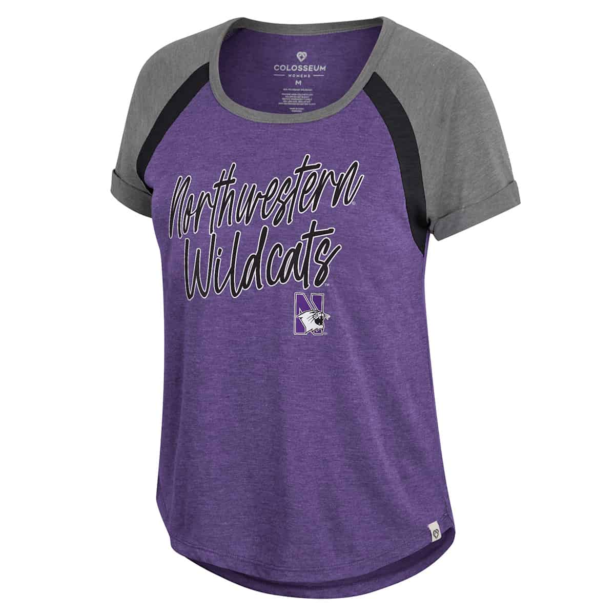Northwestern University Wildcats Colosseum Ladies Calling My Bluff S/S Tee