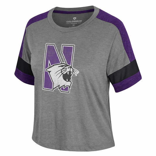 Northwestern University Wildcats Colosseum Ladies Composite Our Faces S/S Tee