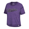 Northwestern University Wildcats Colosseum Ladies Purple How To Crop S/S Tee