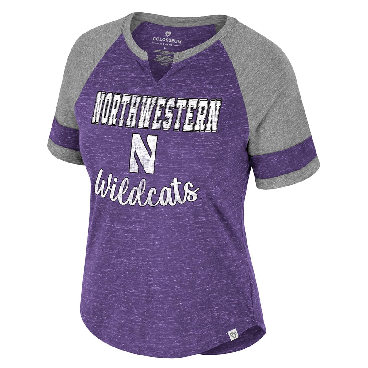 Northwestern University Wildcats Colosseum Ladies Special Agent V-Notch Tee
