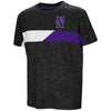Northwestern University Wildcats Colosseum Youth Black Lifeguard S/S T-Shirt with Stylized N Design