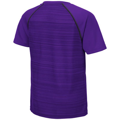 Northwestern University Wildcats Colosseum Youth Purple Buenos Aires S/S T-Shirt with N-Cat Design-Back