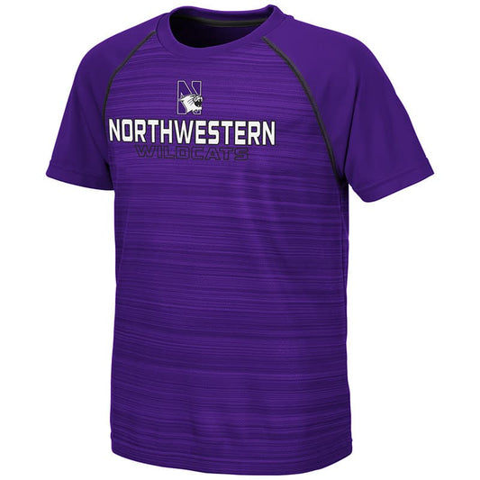 Northwestern University Wildcats Colosseum Youth Purple Buenos Aires S/S T-Shirt with N-Cat Design