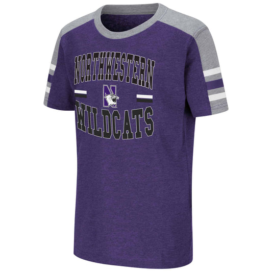 Northwestern University Wildcats Colosseum Youth Happy S/S T-Shirt