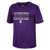 Northwestern University Wildcats  Colosseum Youth Boys Duke S/S Tee