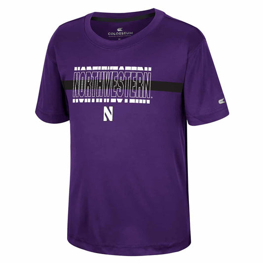 Northwestern University Wildcats  Colosseum Youth Boys Duke S/S Tee
