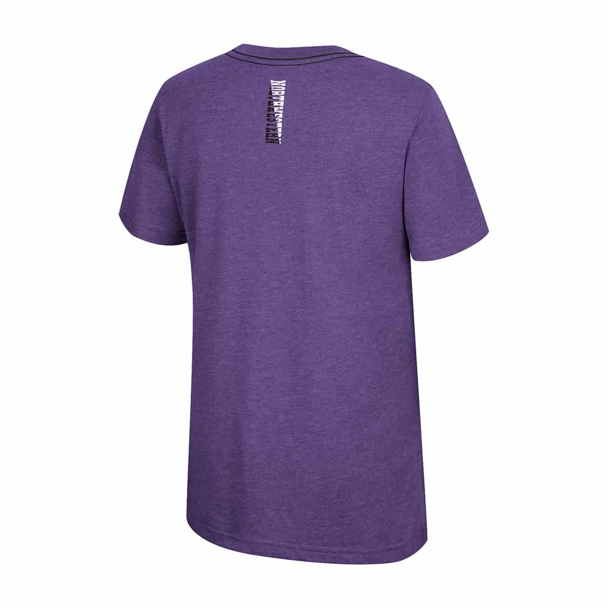 Northwestern University Wildcats  Colosseum Youth Boys Tiberius S/S Tee - Back Side