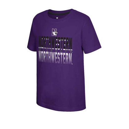 Northwestern University Wildcats  Colosseum Youth Boys Newfoundland S/S Tee