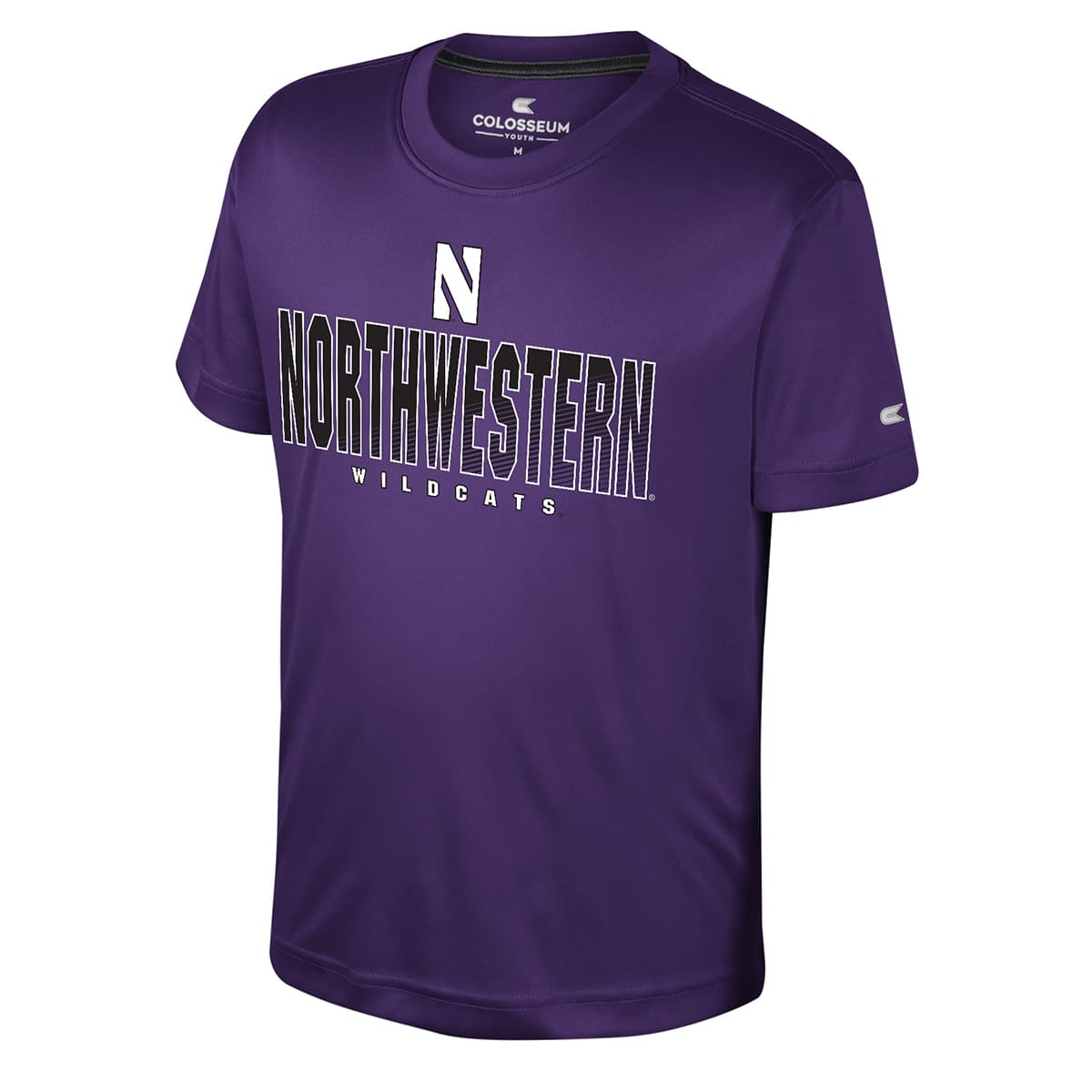 Northwestern University Wildcats Colosseum Youth Hargrove Purple S/S Tee