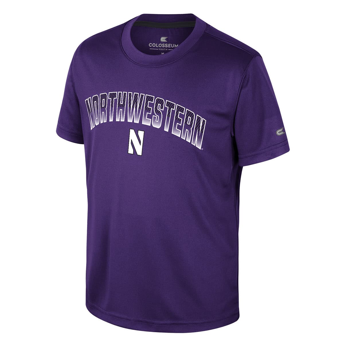 Northwestern University Wildcats Colosseum Youth Armada Purple S/S Tee-Front