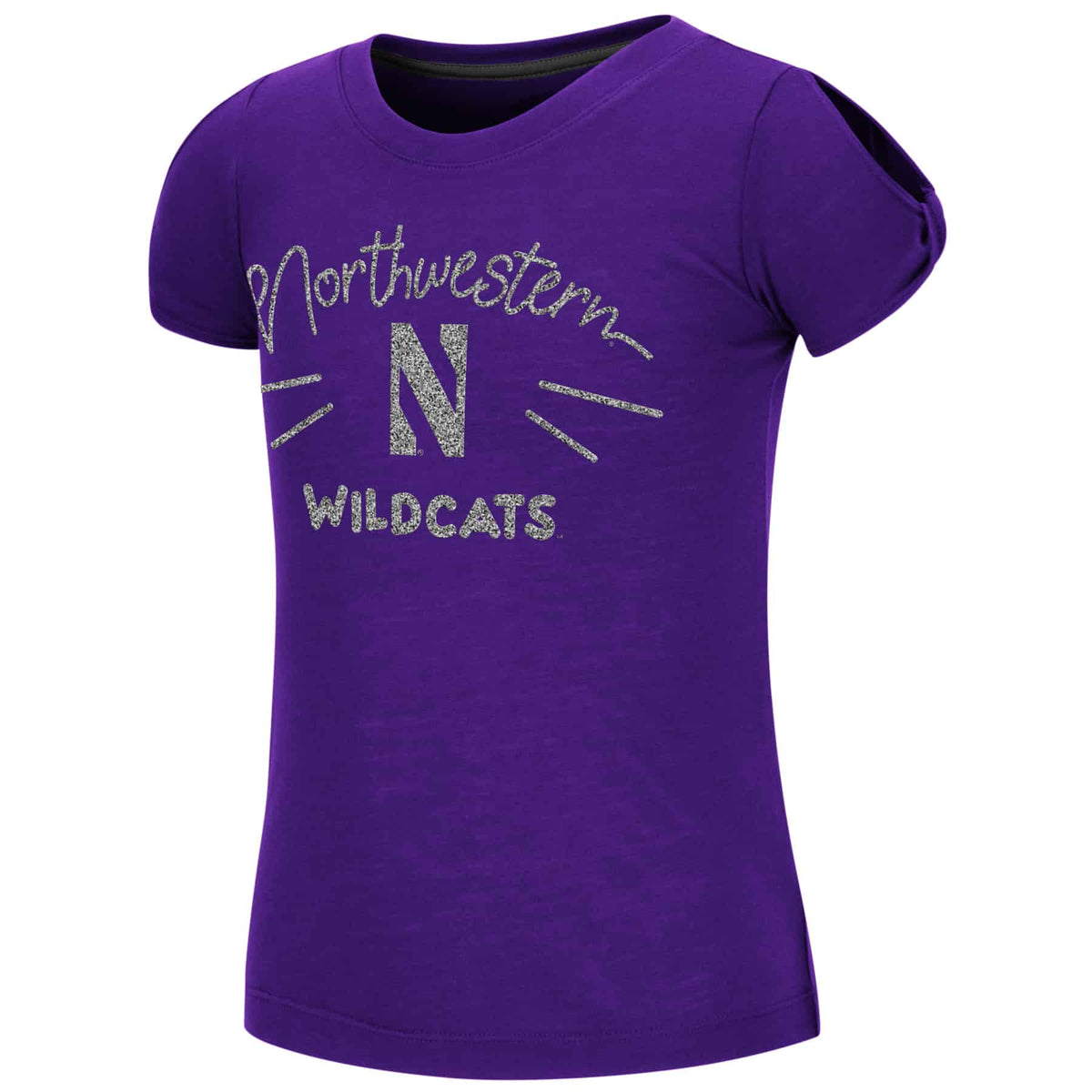 Northwestern University Wildcats Colosseum Girls Pebbles S/S Tee