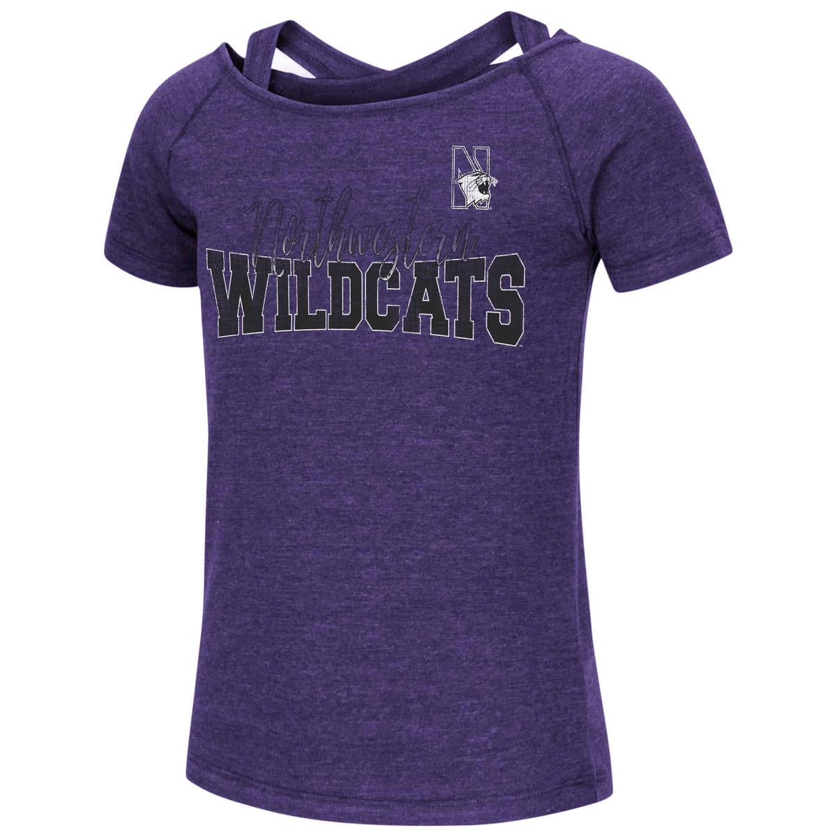 Northwestern University Wildcats Colosseum Girls Zara S/S Tee